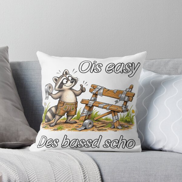 Item preview, That's alright, raccoon – Funny Bavarian craftsman saying design designed and sold by ABCrazyShop.