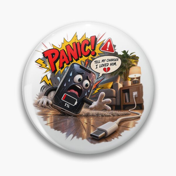Item preview, 1% Battery – Final Goodbye Funny Phone Comic designed and sold by Golden Era Studio.