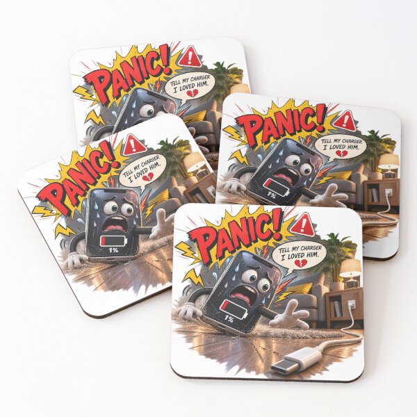 Item preview, 1% Battery – Final Goodbye Funny Phone Comic designed and sold by Golden Era Studio.