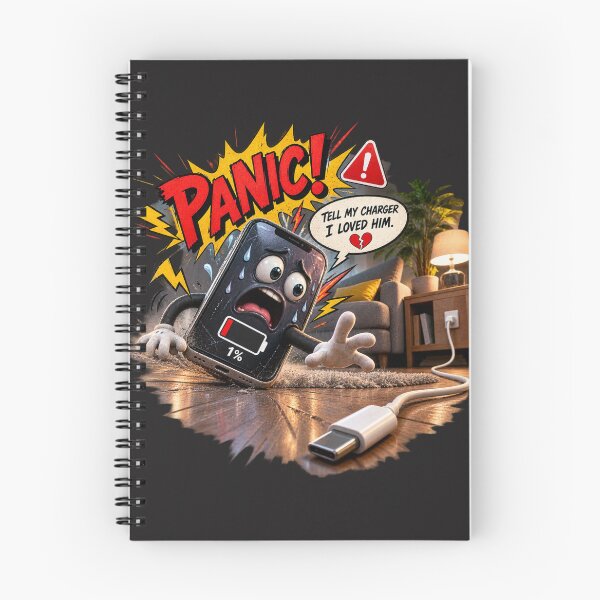 Item preview, 1% Battery – Final Goodbye Funny Phone Comic designed and sold by Golden Era Studio.