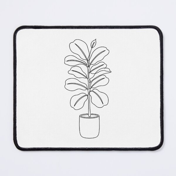 Item preview, Fiddle Leaf Fig Line Art | Minimalist Plant Illustration designed and sold by PLANT LOVER'S PARADISE.