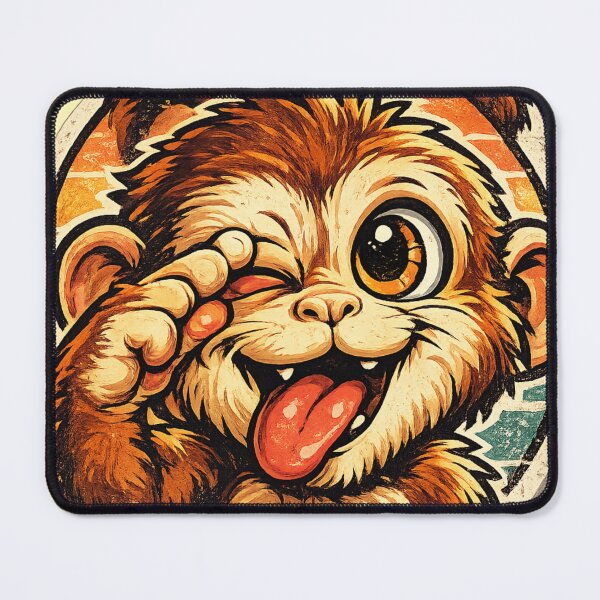 Item preview, Teasing Monkey Retro Style designed and sold by DesignPrePress.