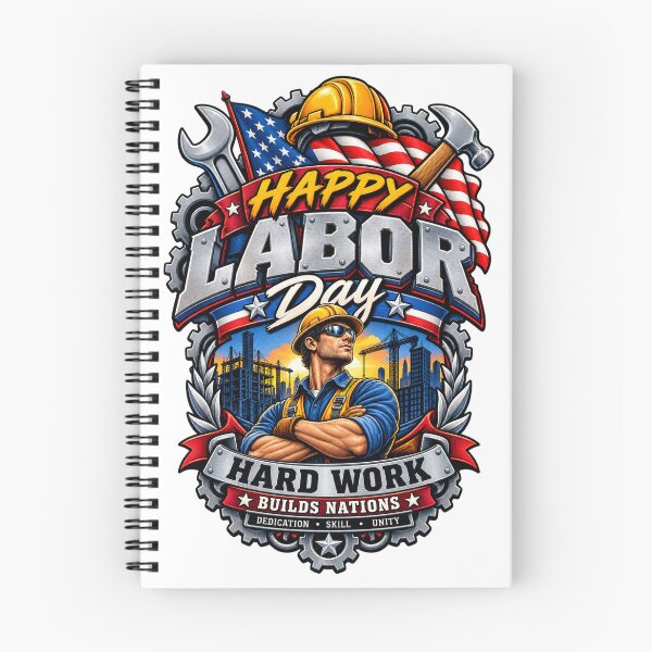 Item preview, Happy Labor Day Worker Power | Hard Work Builds Nations | Patriotic Labor Day Design designed and sold by Cellara91.