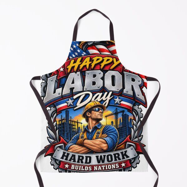 Item preview, Happy Labor Day Worker Power | Hard Work Builds Nations | Patriotic Labor Day Design designed and sold by Cellara91.