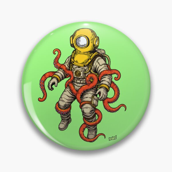 Item preview, Deep Space Diver – Astronaut & Octopus designed and sold by YOFANTZ!.