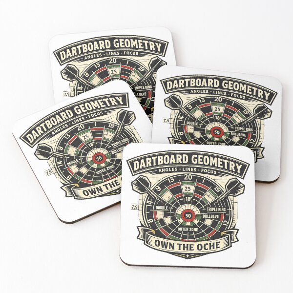 Item preview, Dartboard Geometry Own The Oche designed and sold by Rhubarb Bridge Merch.