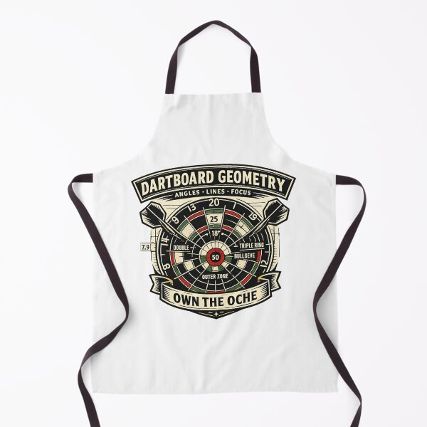 Item preview, Dartboard Geometry Own The Oche designed and sold by Rhubarb Bridge Merch.