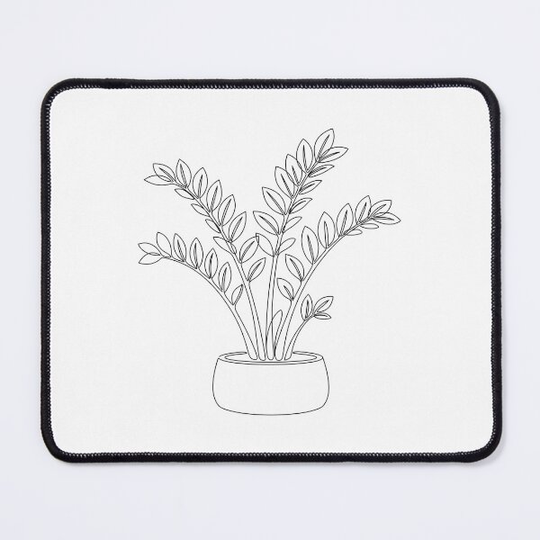 Item preview, ZZ Plant Line Art | Minimalist Houseplant Illustration designed and sold by PLANT LOVER'S PARADISE.