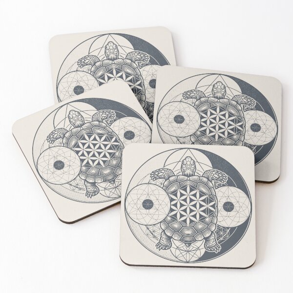Item preview, Sacred Geometry Sea Turtle Art designed and sold by Mystikos Art.