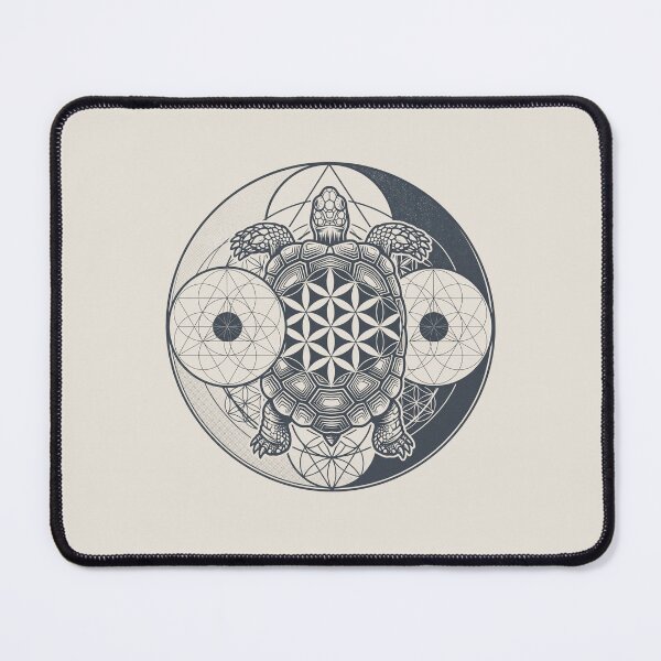 Item preview, Sacred Geometry Sea Turtle Art designed and sold by Mystikos Art.
