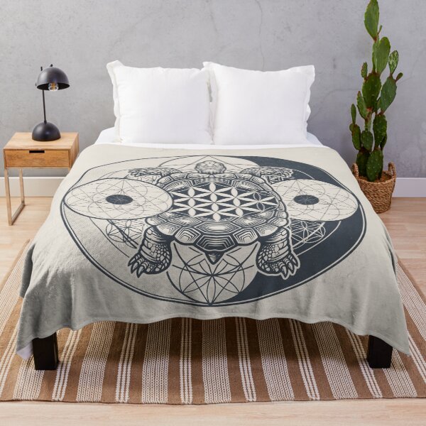 Item preview, Sacred Geometry Sea Turtle Art designed and sold by Mystikos Art.