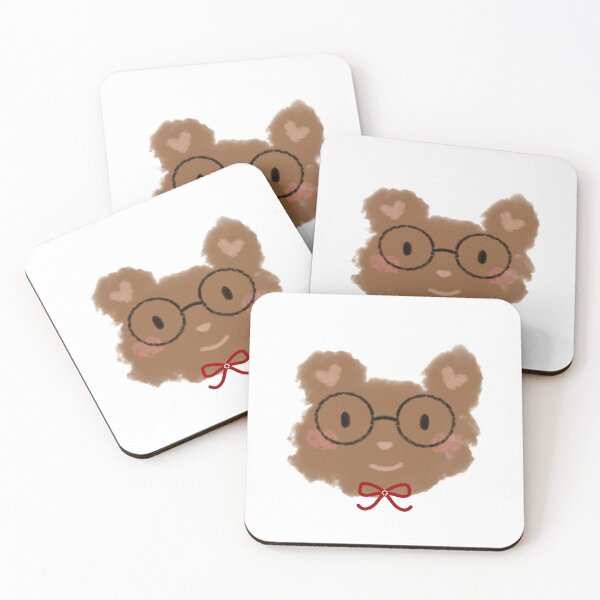 Item preview, CUTE BROWN BEAR WITH GLASSES designed and sold by NikkyNicNix.