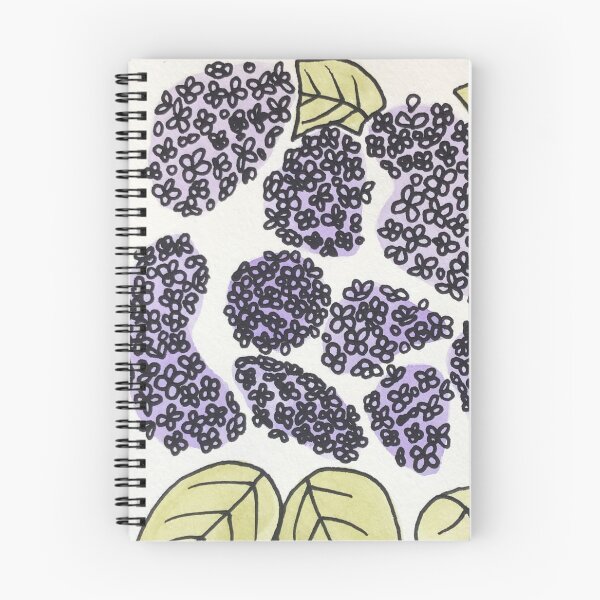 Item preview, Purple Watercolour hydrangeas designed and sold by Phoebew03.
