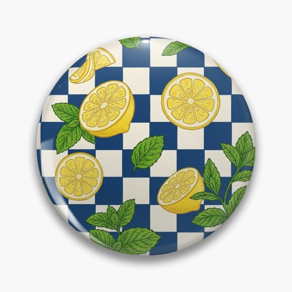 Item preview, Mint and lemon on squares designed and sold by snoWorkshop.