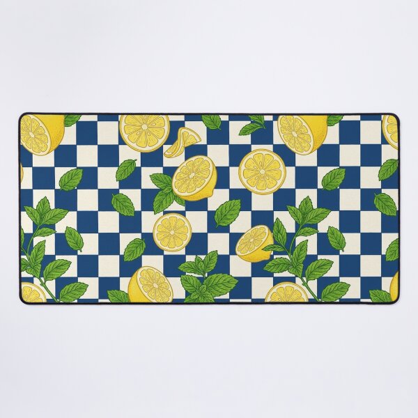 Item preview, Mint and lemon on squares designed and sold by snoWorkshop.