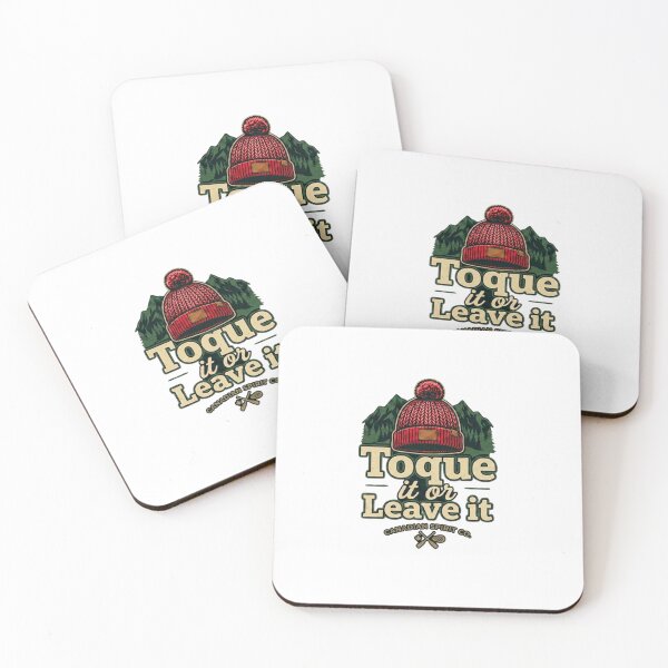 Item preview, Toque It or Leave It — Vintage Canadian Winter Badge T-Shirt | Toque Pun Tee designed and sold by Canadian Spirit.