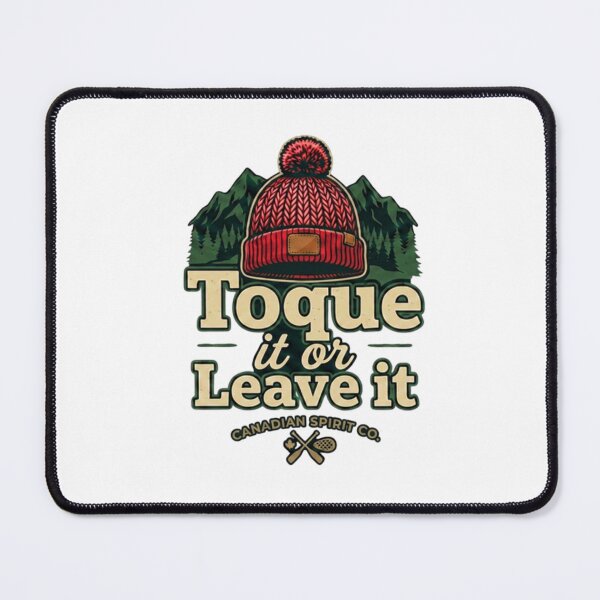 Item preview, Toque It or Leave It — Vintage Canadian Winter Badge T-Shirt | Toque Pun Tee designed and sold by Canadian Spirit.