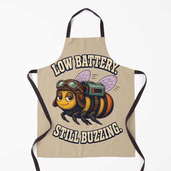Item preview, Low Battery, Still Buzzing – Funny Tired Bee Design designed and sold by VioVibe.