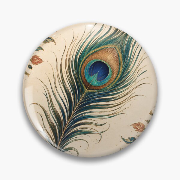 Item preview, Indian Peacock Feather Heritage Pattern designed and sold by RajRang.