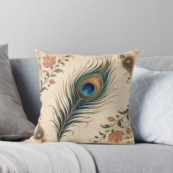 Item preview, Indian Peacock Feather Heritage Pattern designed and sold by RajRang.
