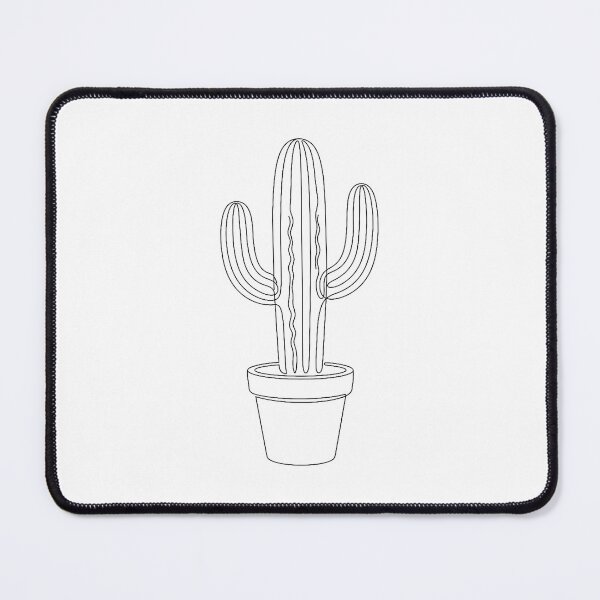 Item preview, Cactus Line Art | Minimalist Desert Plant Print designed and sold by PLANT LOVER'S PARADISE.