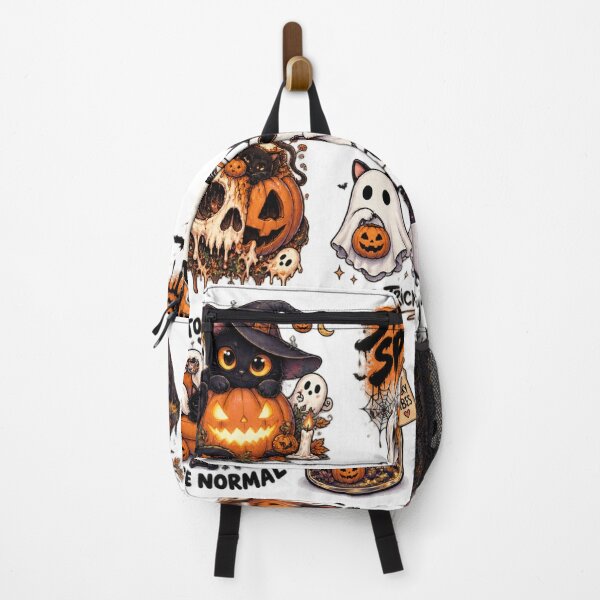 Item preview, Spooky Little Things Halloween Cute Ghost Cat Pumpkin designed and sold by TeikunShop.