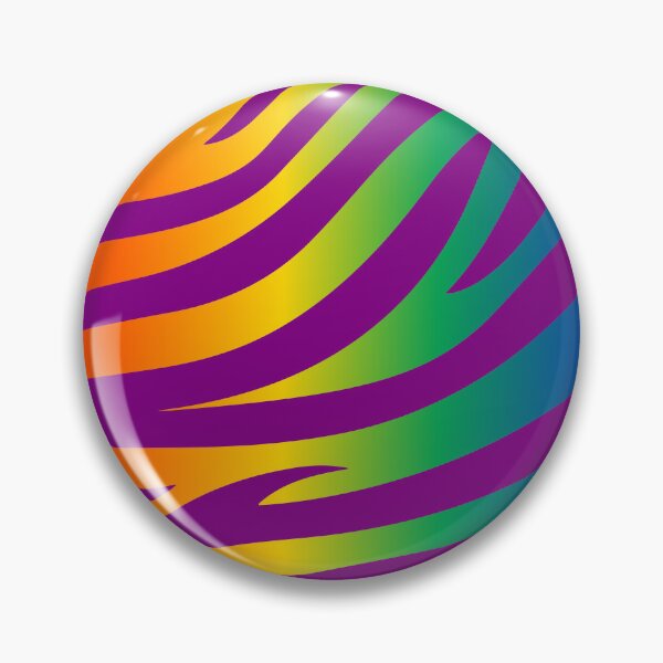 Item preview, Modern Graphic Zebra Print Pattern | Rainbow & Purple designed and sold by Frohyou.