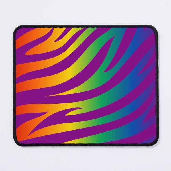 Item preview, Modern Graphic Zebra Print Pattern | Rainbow & Purple designed and sold by Frohyou.