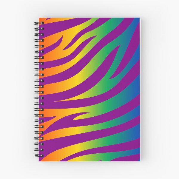 Item preview, Modern Graphic Zebra Print Pattern | Rainbow & Purple designed and sold by Frohyou.