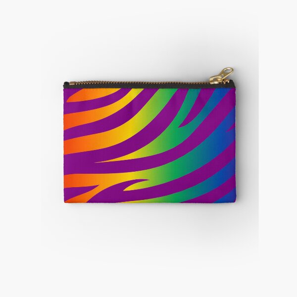 Item preview, Modern Graphic Zebra Print Pattern | Rainbow & Purple designed and sold by Frohyou.