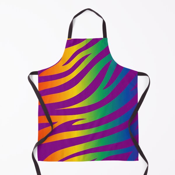 Item preview, Modern Graphic Zebra Print Pattern | Rainbow & Purple designed and sold by Frohyou.