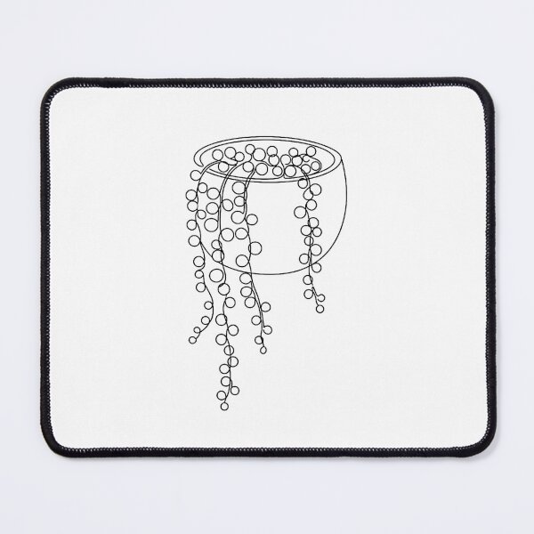 Item preview, String of Pearls Line Art | Minimalist Succulent Print designed and sold by PLANT LOVER'S PARADISE.