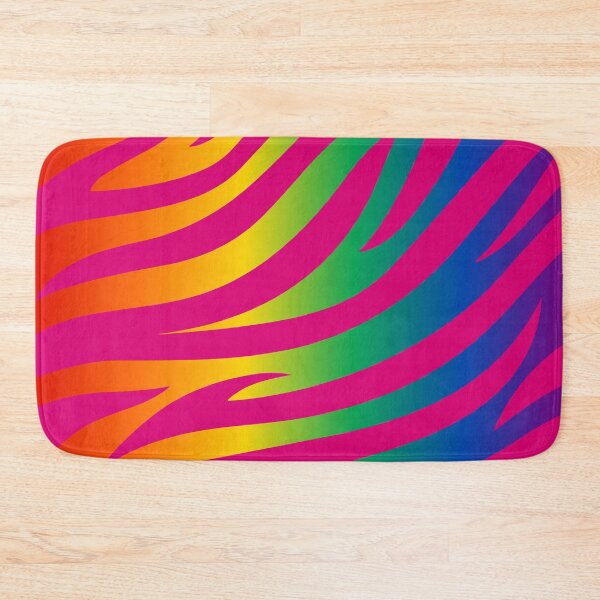 Item preview, Modern Graphic Zebra Print Pattern | Rainbow & Pink designed and sold by Frohyou.