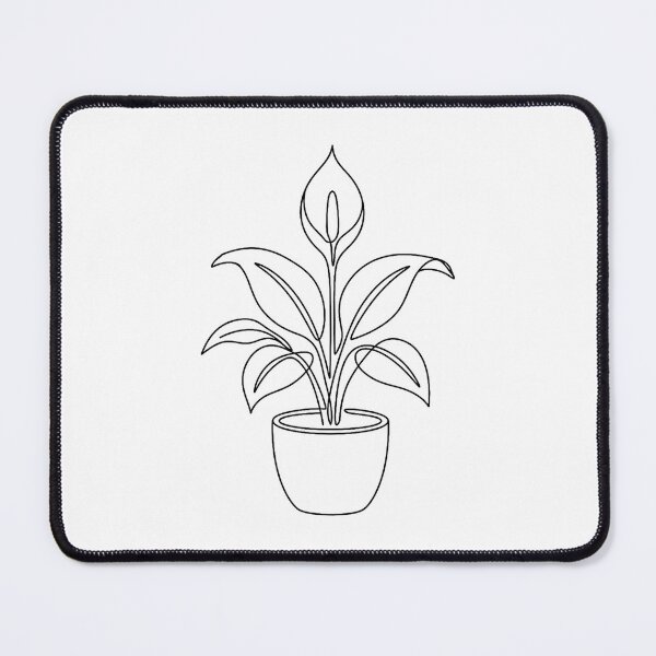 Item preview, Peace Lily Line Art | Minimalist Houseplant Print designed and sold by PLANT LOVER'S PARADISE.