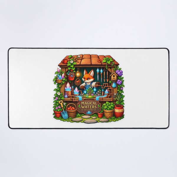 Item preview, Magical Waters | Alchemist Fox | Enchanted Garden | Fantasy Apothecary designed and sold by MrDev.