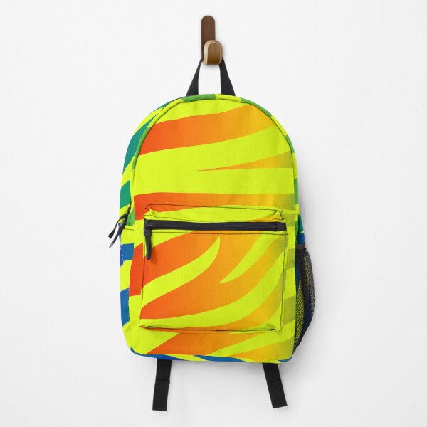 Item preview, Modern Graphic Zebra Print Pattern | Rainbow & Chartreuse designed and sold by Frohyou.