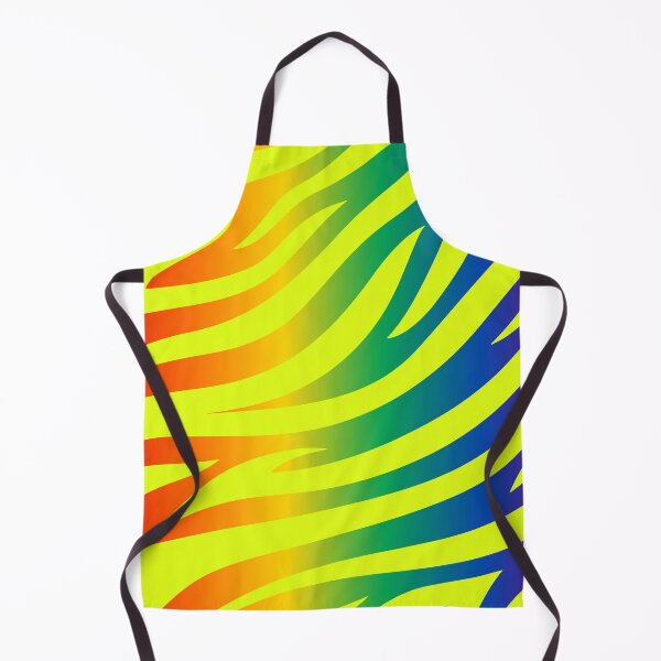 Item preview, Modern Graphic Zebra Print Pattern | Rainbow & Chartreuse designed and sold by Frohyou.
