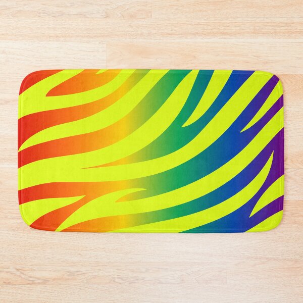 Item preview, Modern Graphic Zebra Print Pattern | Rainbow & Chartreuse designed and sold by Frohyou.