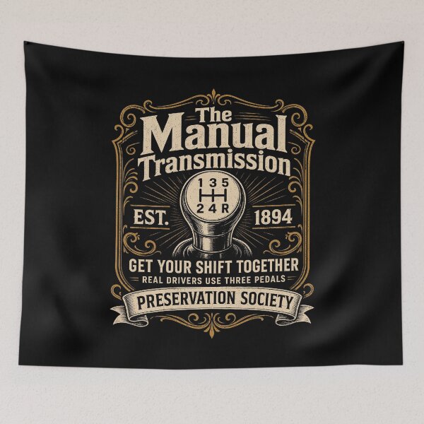 Item preview, The Manual Transmission Preservation Society Car Guy designed and sold by KarimSoCute.
