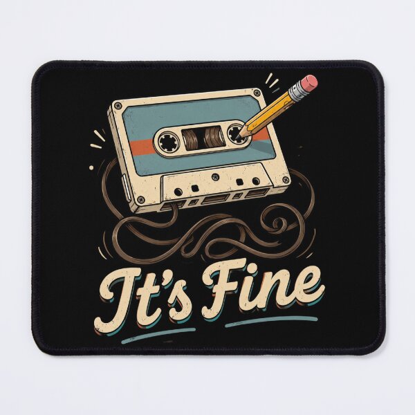 Item preview, Retro Cassette Tape, It's Fine 90s Music Vibe designed and sold by Quiajia.