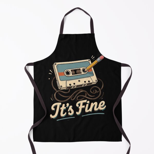 Item preview, Retro Cassette Tape, It's Fine 90s Music Vibe designed and sold by Quiajia.