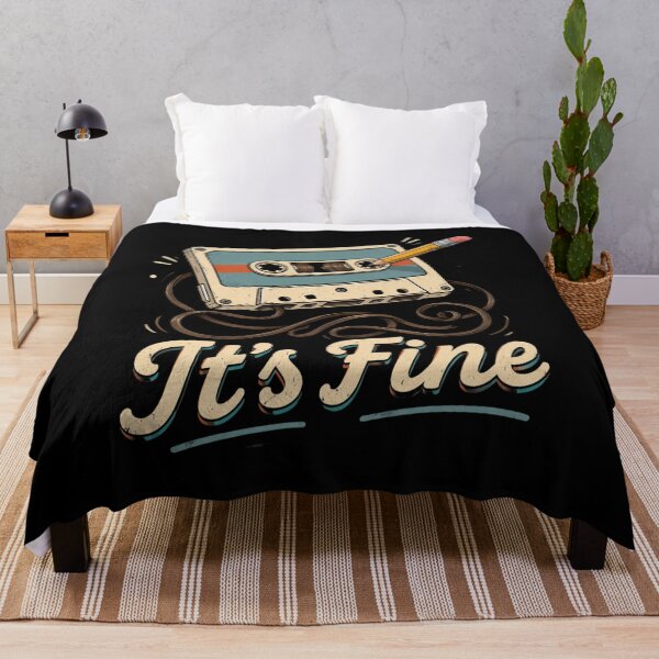 Item preview, Retro Cassette Tape, It's Fine 90s Music Vibe designed and sold by Quiajia.