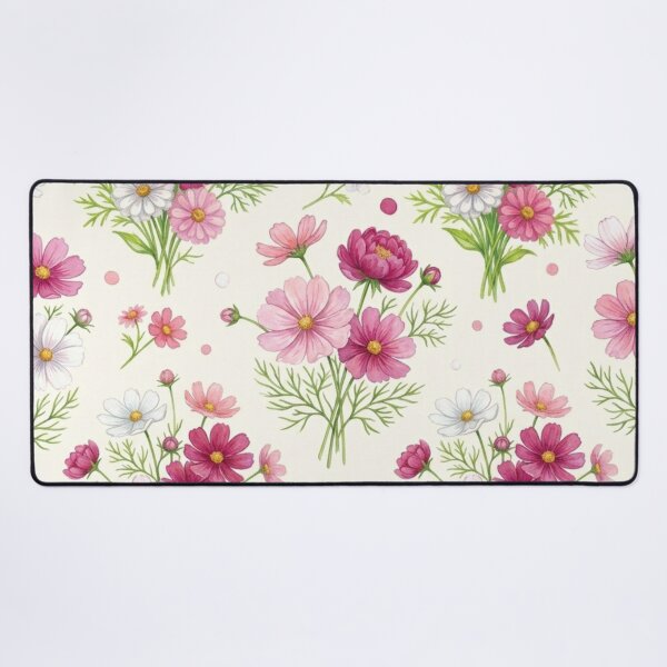 Item preview, Watercolor Pink Cosmos Floral Pattern designed and sold by FashioonTrends.