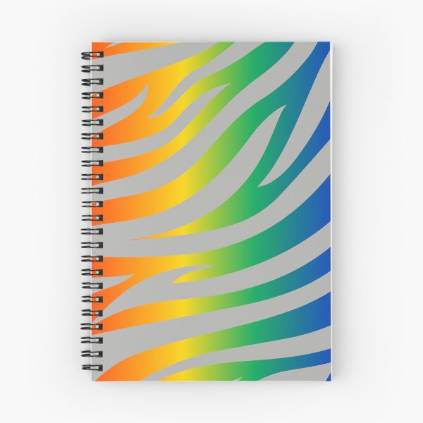 Item preview, Modern Graphic Zebra Print Pattern | Rainbow & Gray designed and sold by Frohyou.