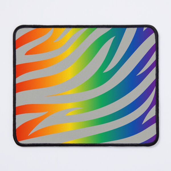 Item preview, Modern Graphic Zebra Print Pattern | Rainbow & Gray designed and sold by Frohyou.