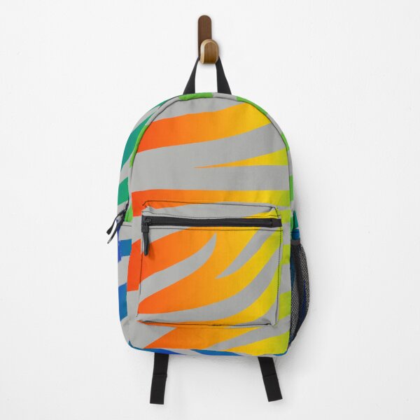 Item preview, Modern Graphic Zebra Print Pattern | Rainbow & Gray designed and sold by Frohyou.