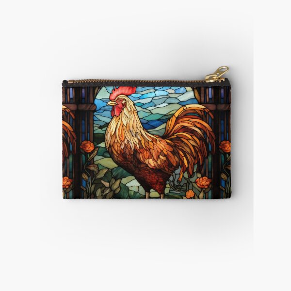 Item preview, Rooster Stained Glass Vintage Country Farmhouse designed and sold by pinkal.