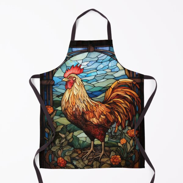 Item preview, Rooster Stained Glass Vintage Country Farmhouse designed and sold by pinkal.