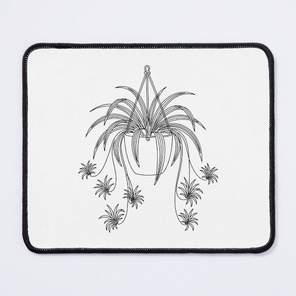 Item preview, Spider Plant Line Art | Minimalist Hanging Plant Print designed and sold by PLANT LOVER'S PARADISE.