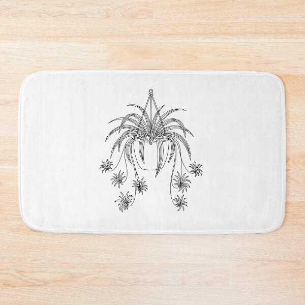 Item preview, Spider Plant Line Art | Minimalist Hanging Plant Print designed and sold by PLANT LOVER'S PARADISE.